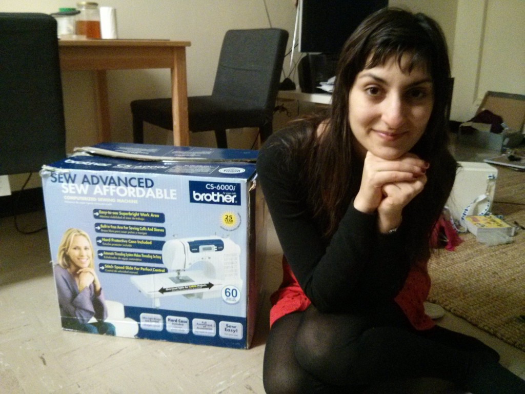 Its my brand new sewing machine I got off of kijiji!!! The fashion possibilities with this machine are infinite!